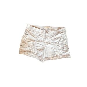Sonoma Life Style Womens Cargo Shorts Size 16 White Utility Hiking Outdoor